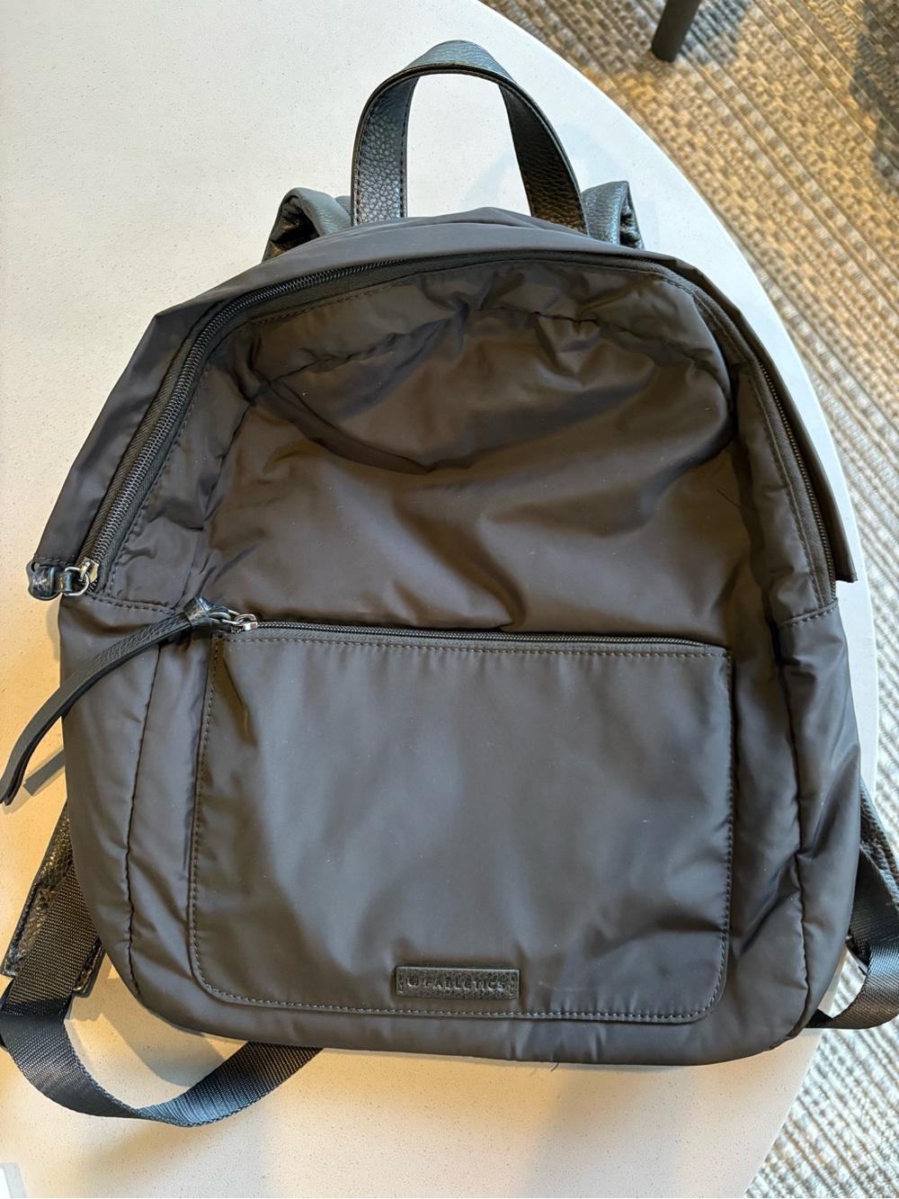 Fabletics Black Nylon Backpack - Compact Everyday Pack